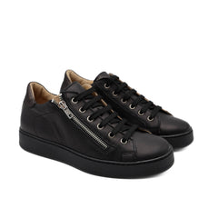 TYKO SNEAKERS PELLE ZIP 18022 NERO