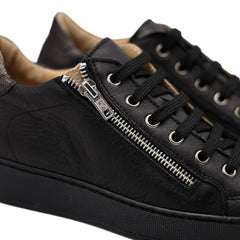 TYKO SNEAKERS PELLE ZIP 18022 NERO