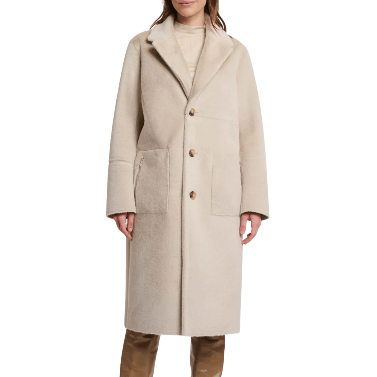 RINO&PELLE CAPPOTTO REVERSIBILE TATIANA BEIGE
