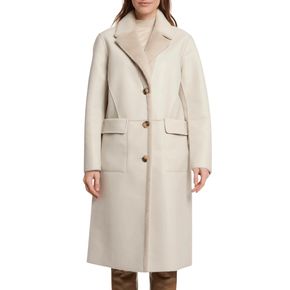 RINO&PELLE CAPPOTTO REVERSIBILE TATIANA BEIGE