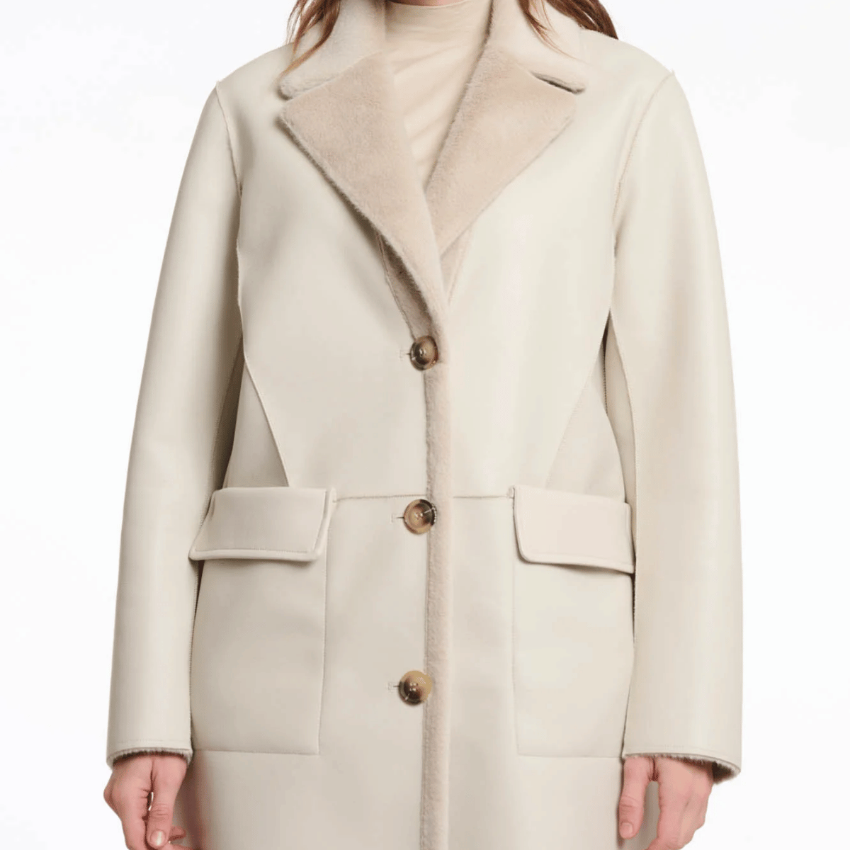 RINO&PELLE CAPPOTTO REVERSIBILE TATIANA BEIGE