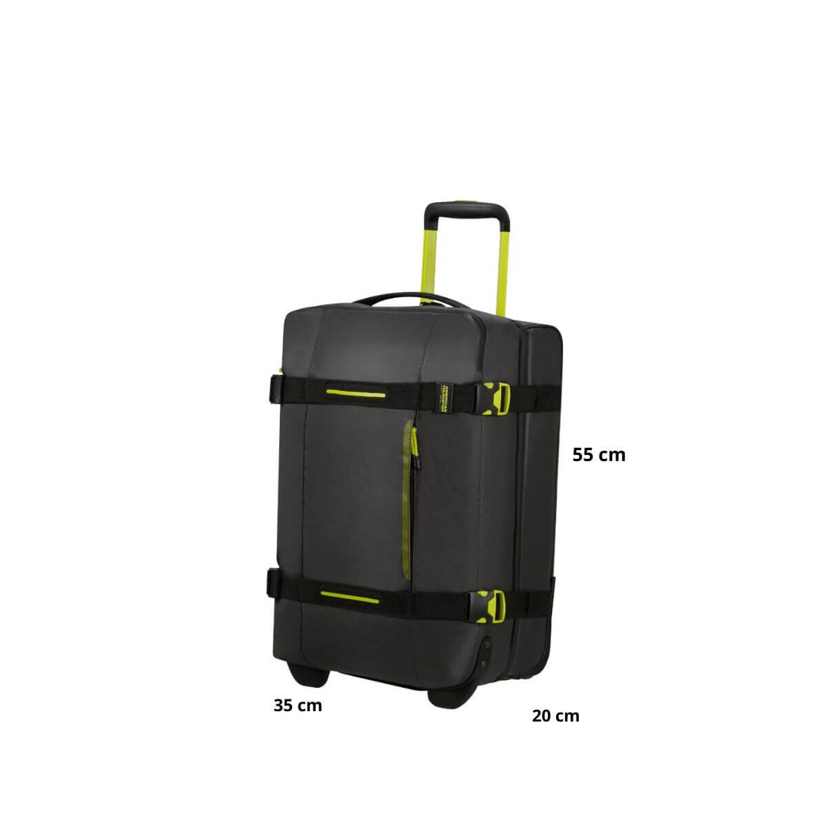 AMERICAN TOURISTER BAGAGLIO A MANO MD1-201-19 URBAN TRACK NERO-LIME