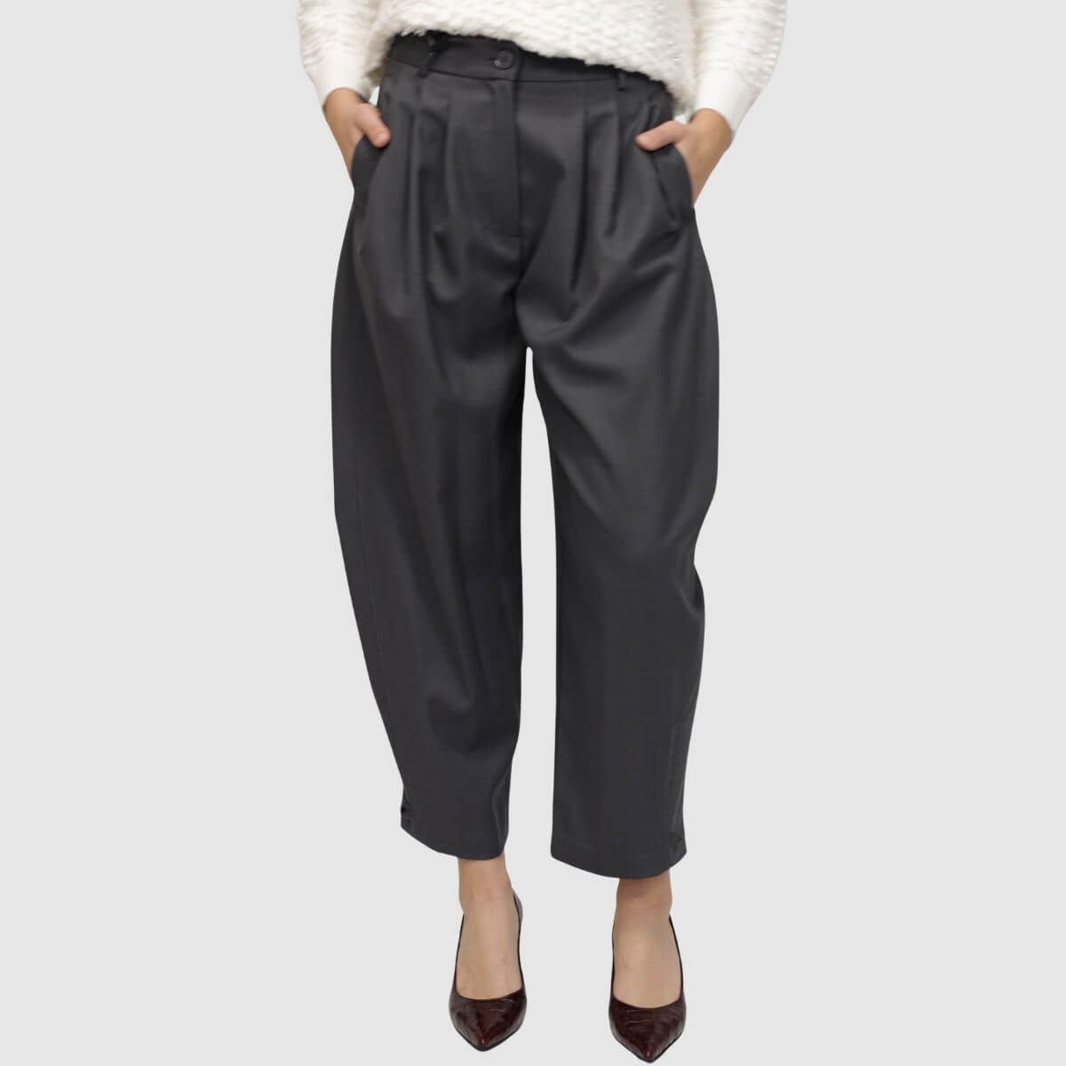 VICOLO PANTALONE TACO156 FUMO