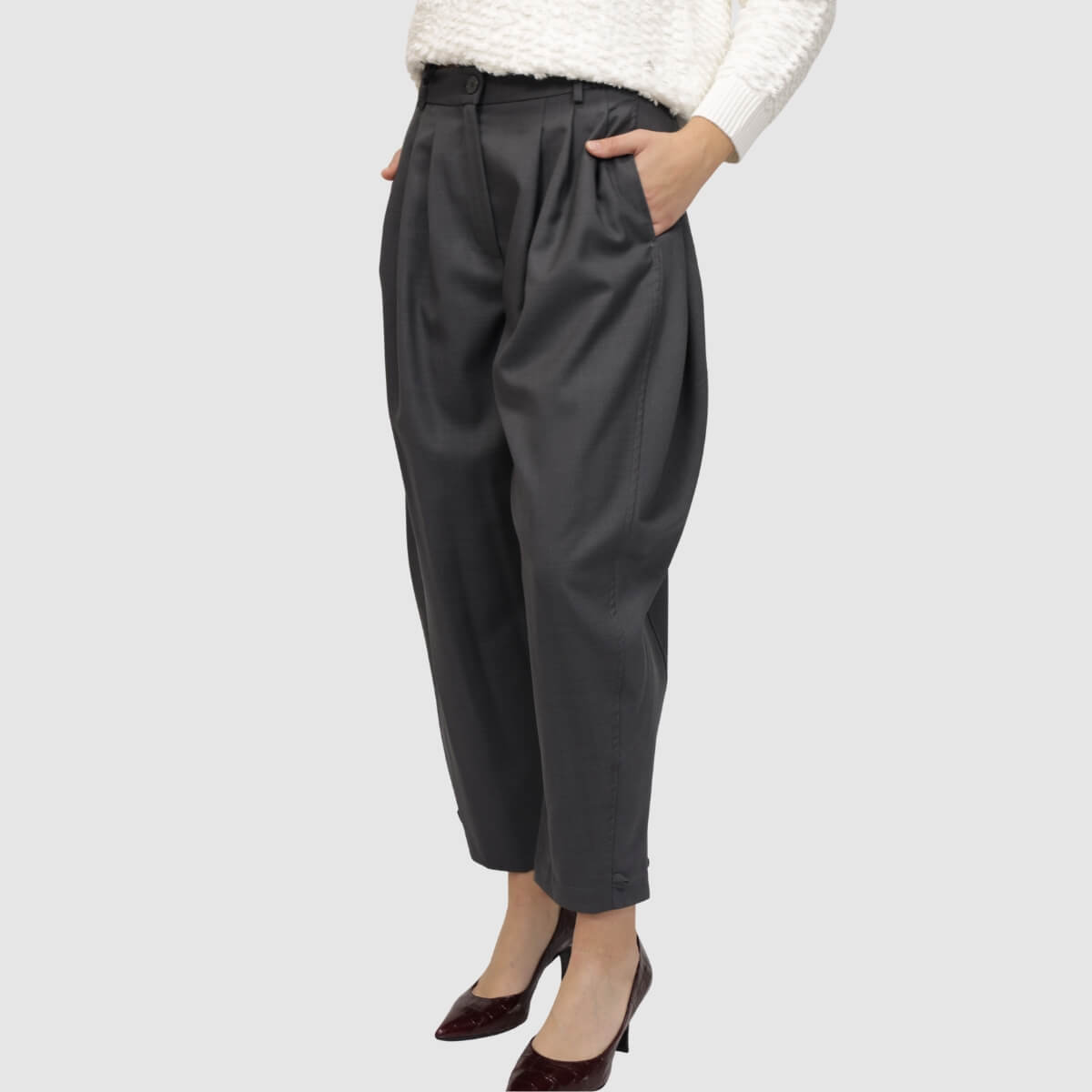 VICOLO PANTALONE TACO156 FUMO