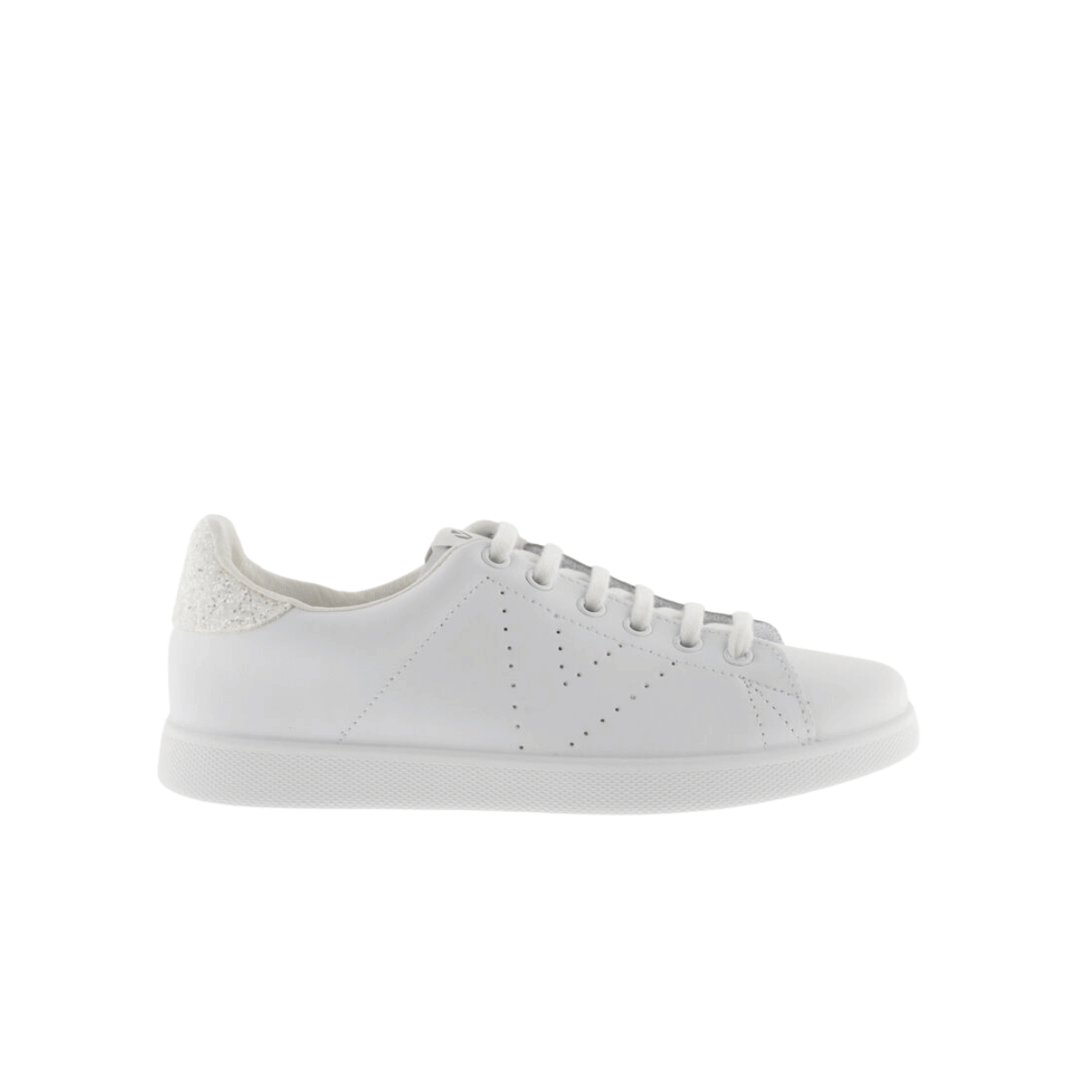 Sneakers Victoria Tennis 1125104 bianche in tela vista laterale