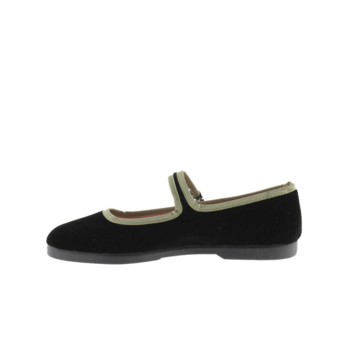 VICTORIA BALLERINE 1080123 NERO CON BORDO VERDE