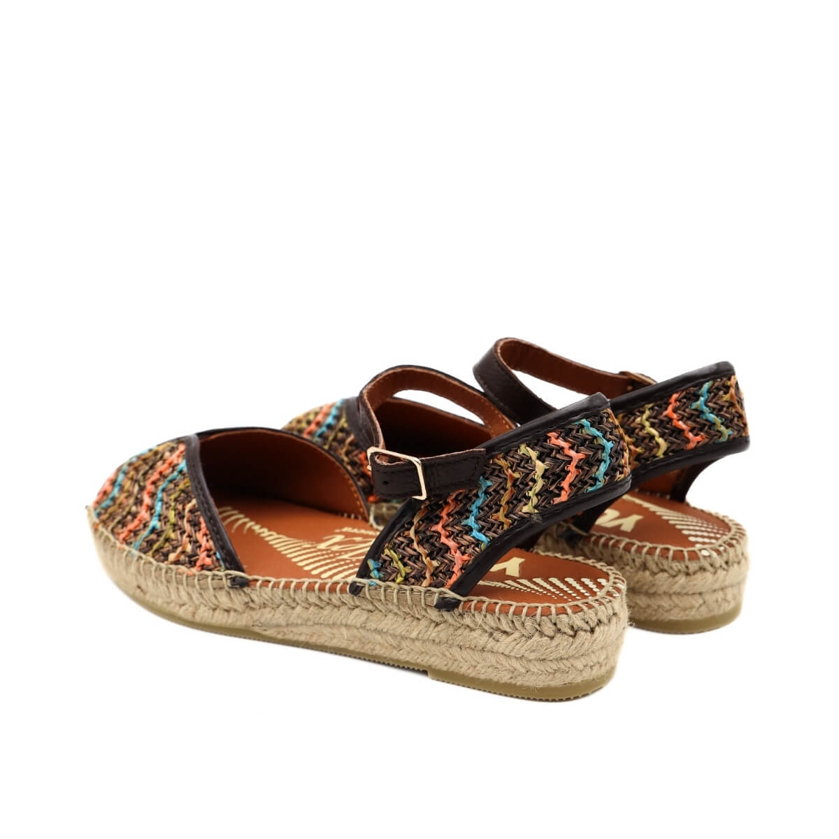VIGUERA SANDALO ESPADRILLAS YUTEFLEX 2297 MARRONE