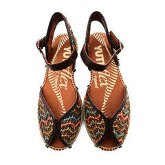 VIGUERA SANDALO ESPADRILLAS YUTEFLEX 2297 MARRONE