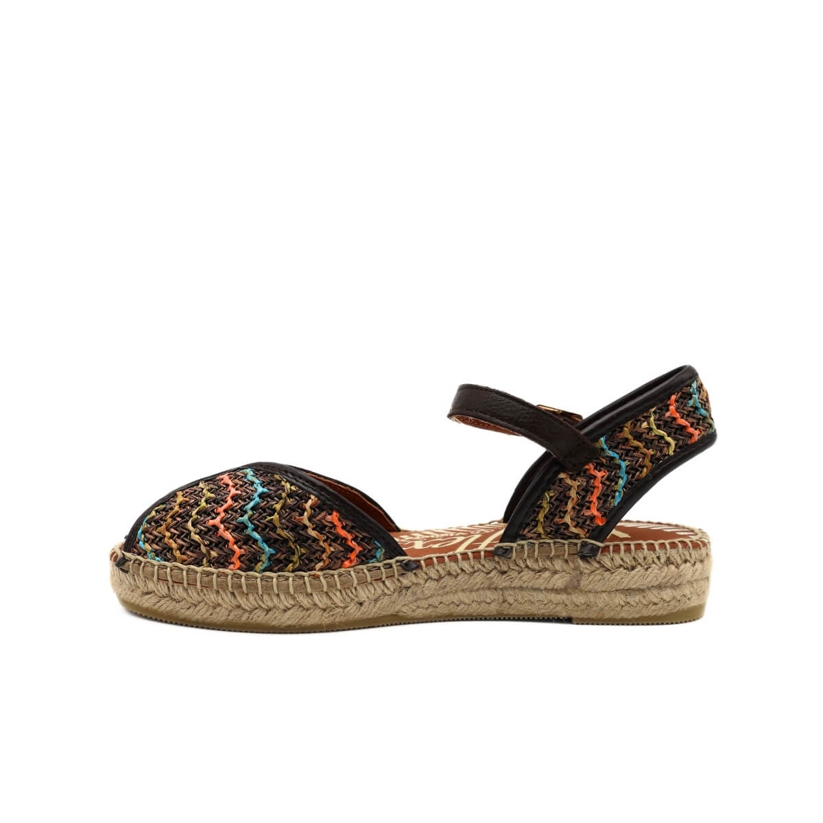 VIGUERA SANDALO ESPADRILLAS YUTEFLEX 2297 MARRONE