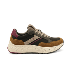 FRAU SNEAKERS CROSS HYBRID NET X013 TABACCO