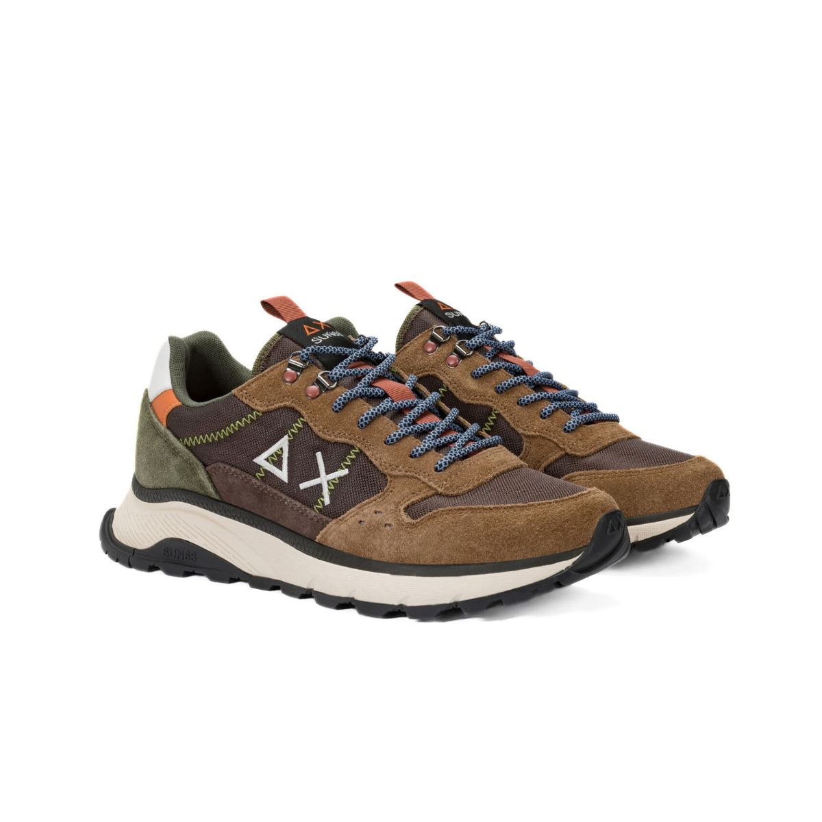 SUN68 SNEAKERS Z45130 08 MARRONE