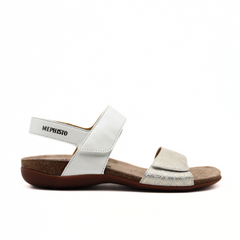 MEPHISTO SANDALO AGAVE 10130 BIANCO