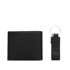 TOMMY HILFIGER SET PORTAFOGLIO PORTACHIAVI AM0AM13604 BDS NERO