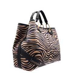 BRACCIALINI BORSA BETH ANIMALIER B18570 ZEBRATO