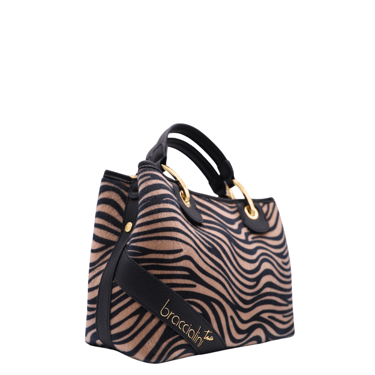 BRACCIALINI BORSA BETH ANIMALIER B18571 ZEBRATO