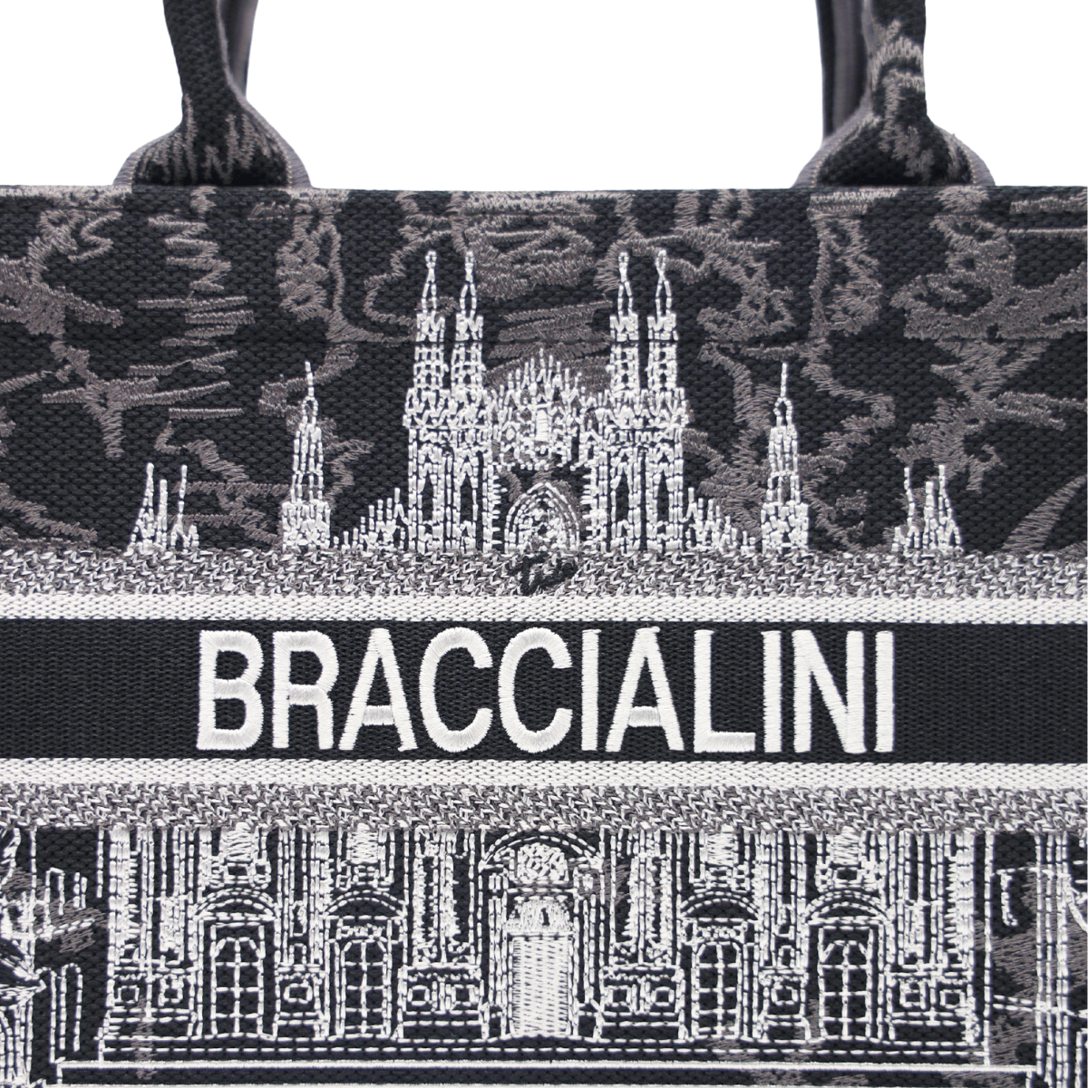 BRACCIALINI MINI TOTE BAG QUEEN NERO
