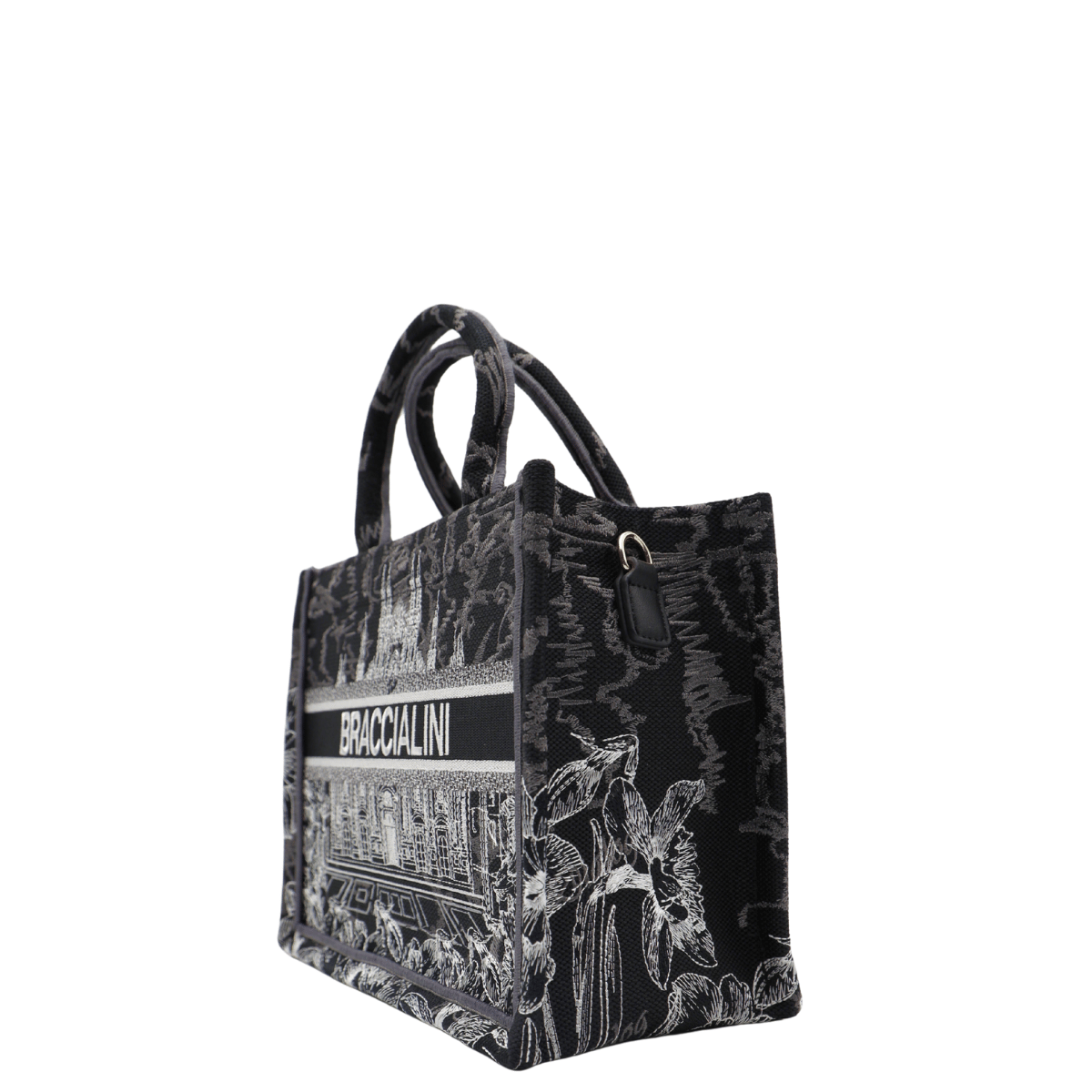 BRACCIALINI MINI TOTE BAG QUEEN NERO