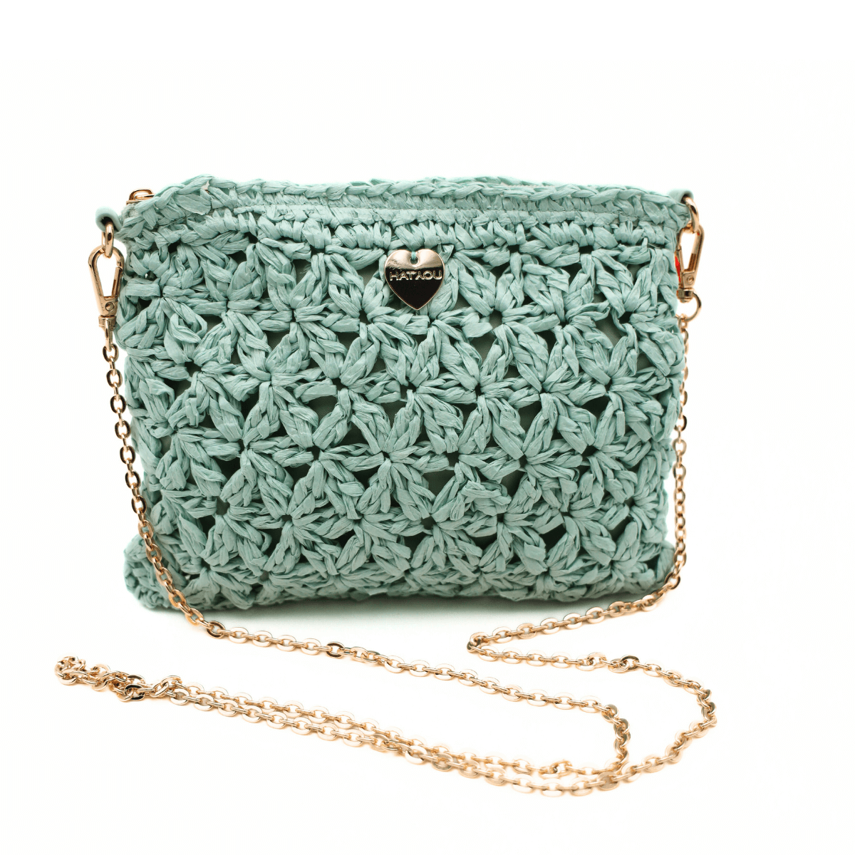HAT YOU POCHETTE BP0340 RAFFIA VERDE ACQUA