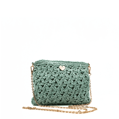 HAT YOU POCHETTE BP0340 RAFFIA VERDE ACQUA