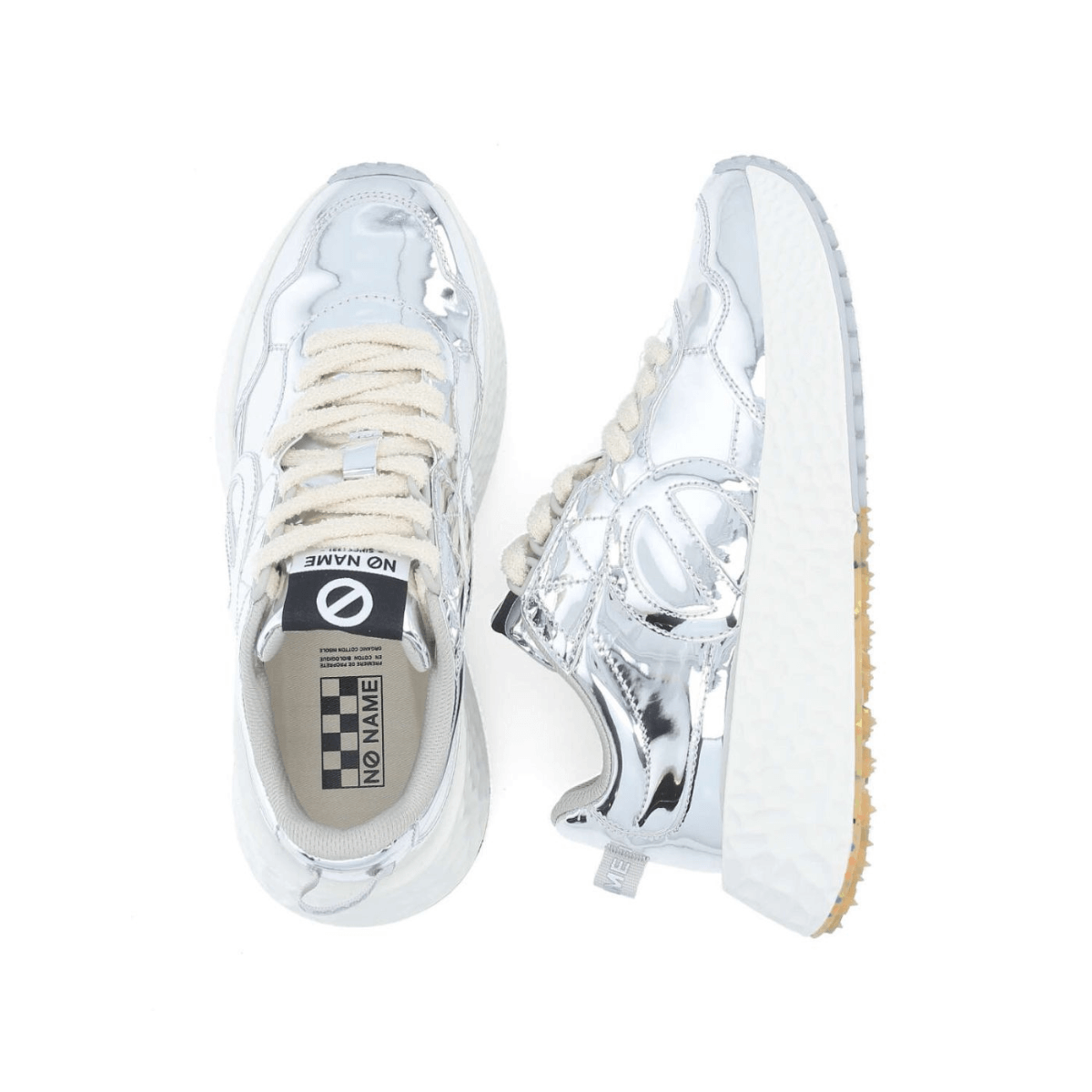 NO NAME SNEAKERS CARTER JOGGER W NNVEMI01AL-EF ARGENTO