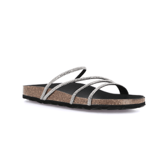 GRÜNLAND CIABATTA SARA CB0058 STRASS NERO
