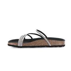 GRÜNLAND CIABATTA SARA CB0058 STRASS NERO