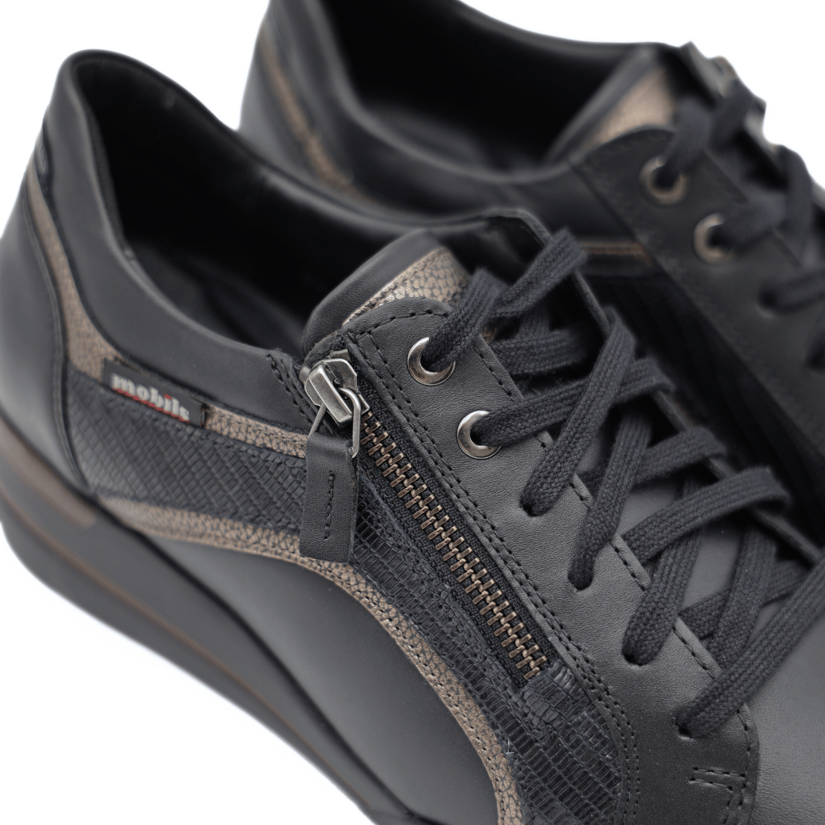 MEPHISTO SNEAKERS CHLEA ZIP NERO