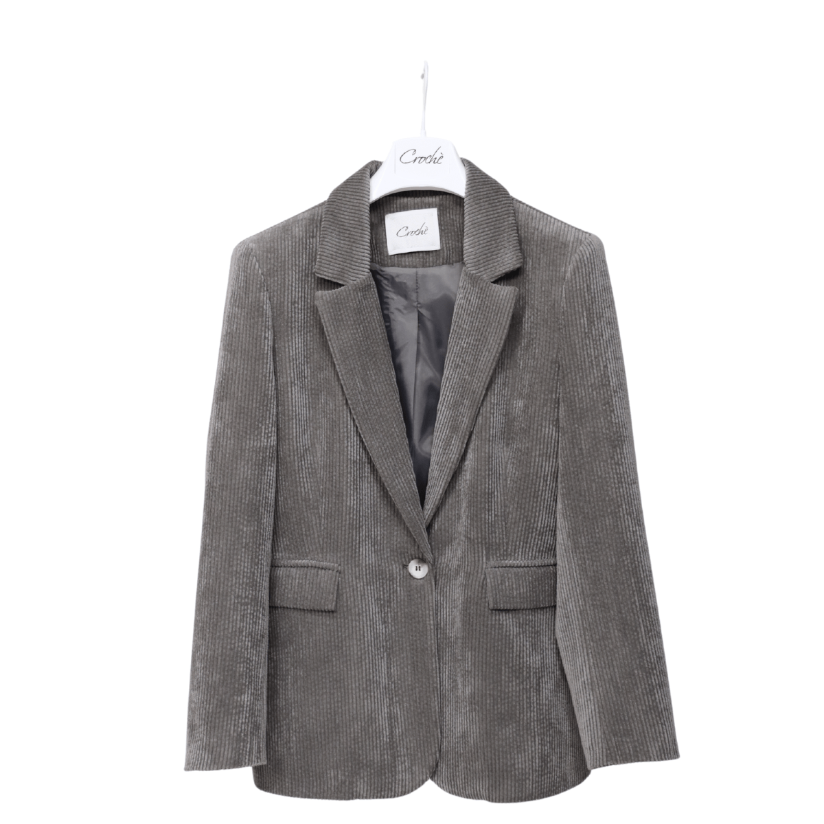 CROCHÈ GIACCA CR09479 GRIGIO