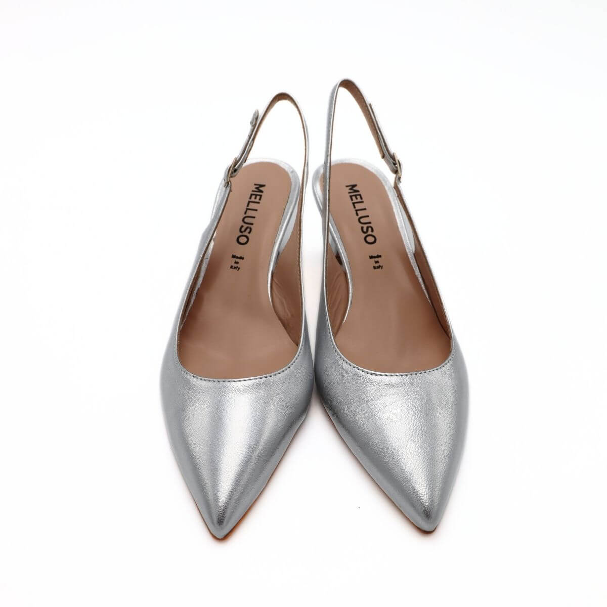 MELLUSO SLINGBACK D166 ARGENTO