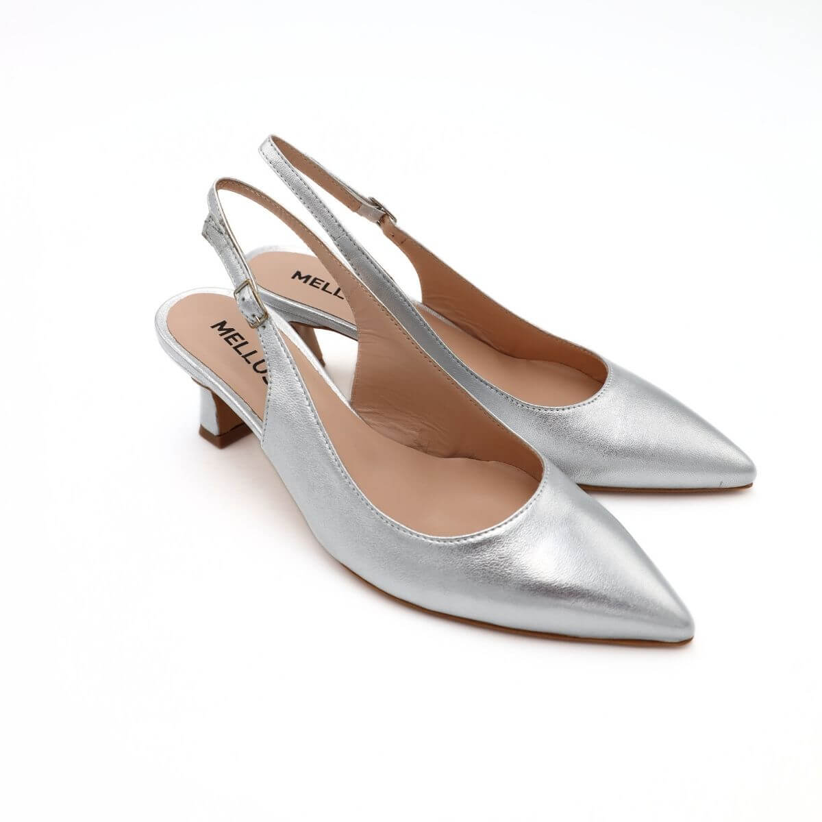 MELLUSO SLINGBACK D166 ARGENTO