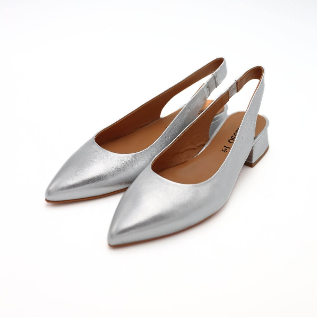 MELLUSO SLINGBACK D171 ARGENTO