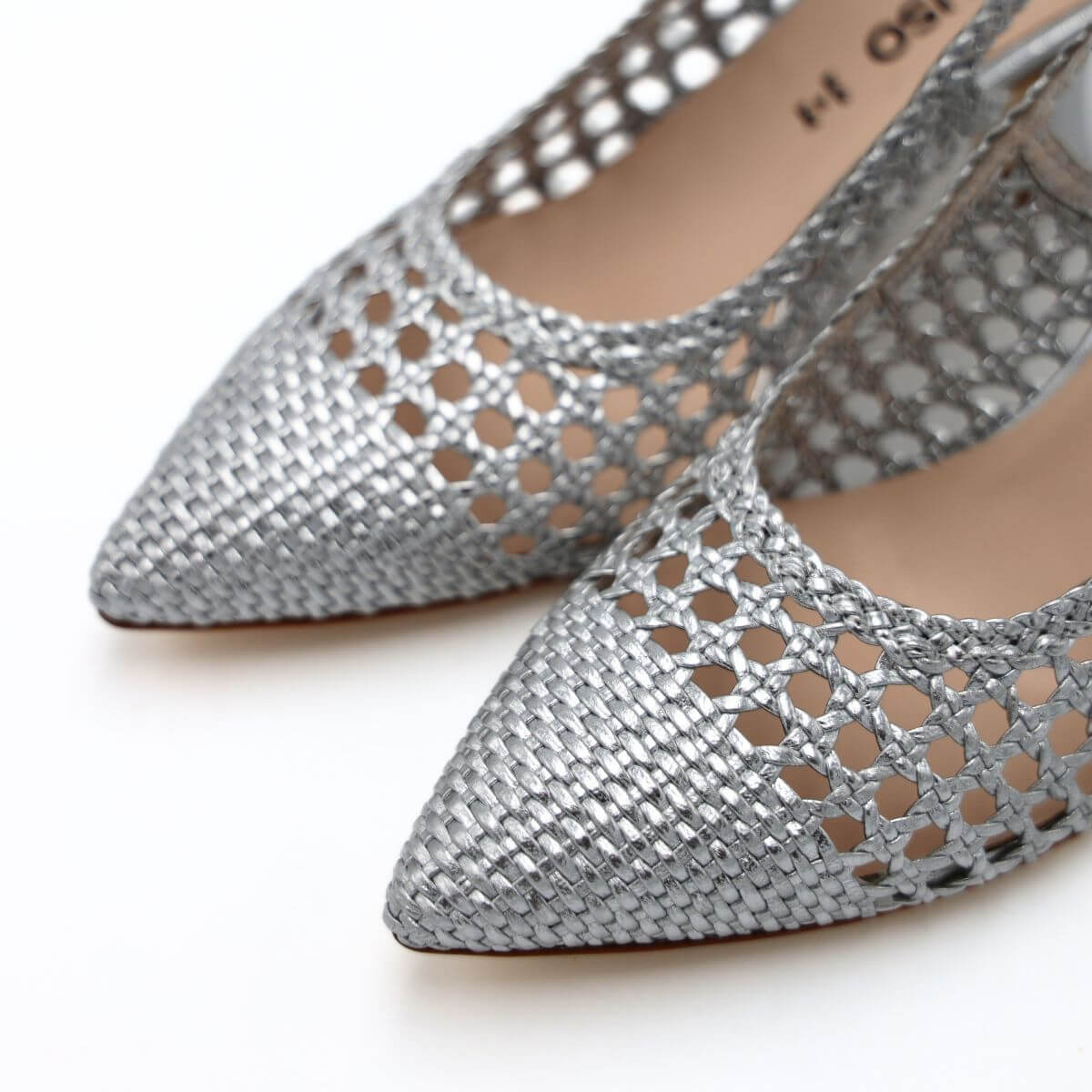 Melluso Donna Melluso Chanel Argento Scarpe Cerimonia Comode