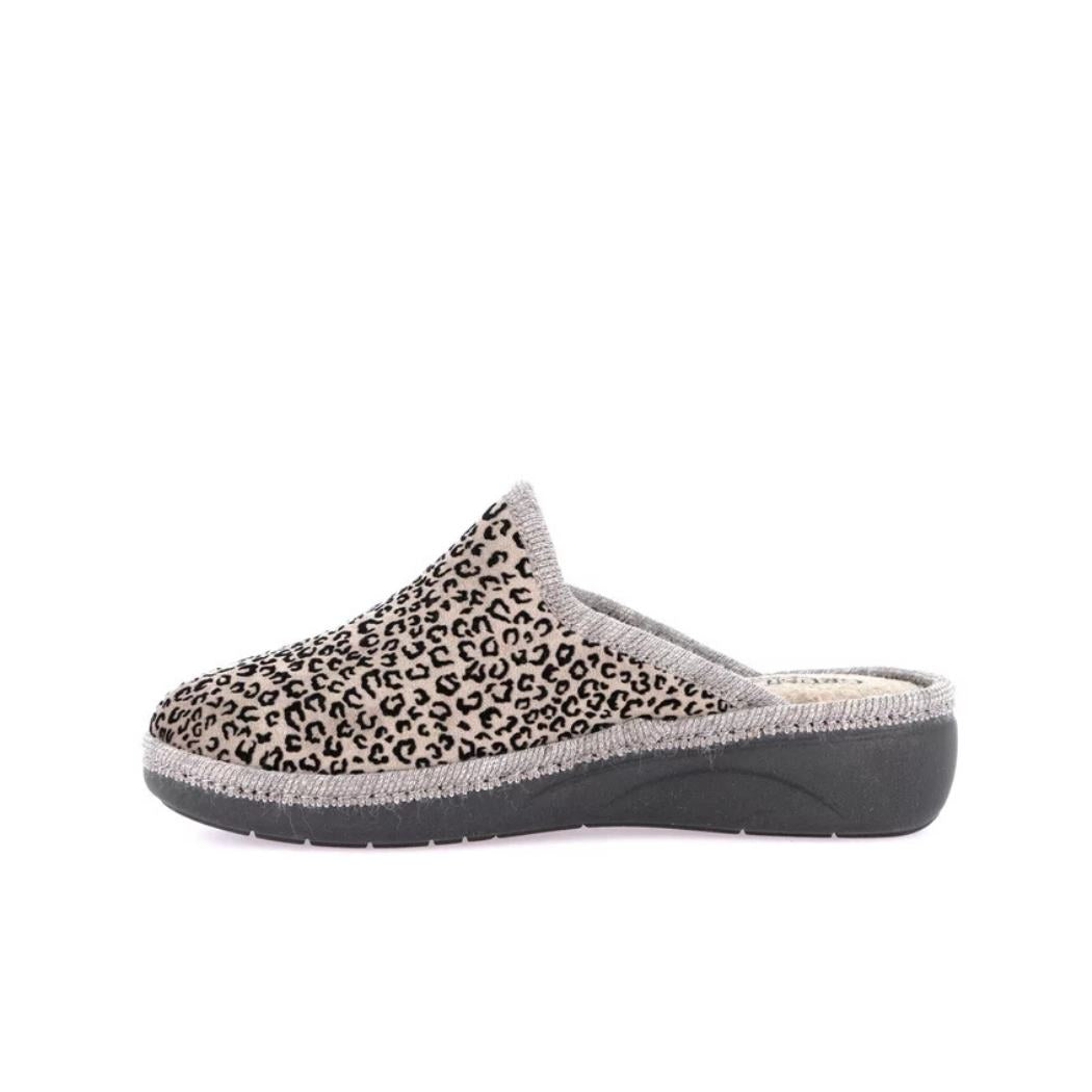 Ciabatta donna Grünland ALME CI2988 fantasia maculata vista laterale