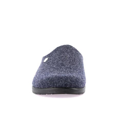 Ciabatta Grünland PONE CE0251 Blu in feltro vista laterale