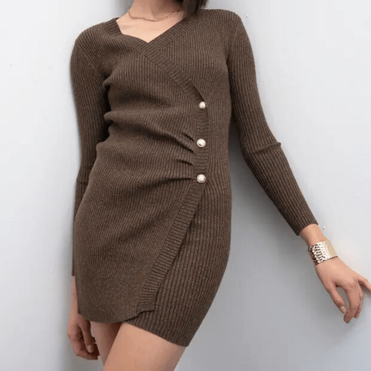 GOA GOA ABITO KONG LUREX MARRONE