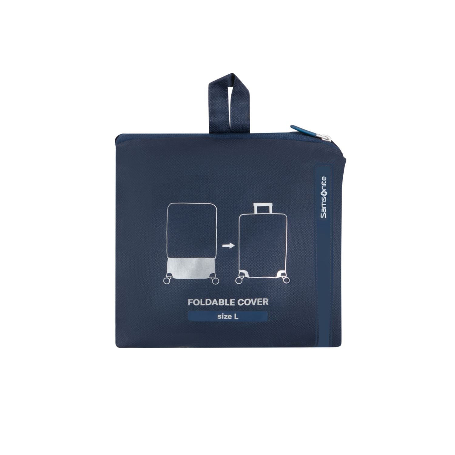 Cover per valigie protettiva colore Midnight Blue con tessuto elasticizzato