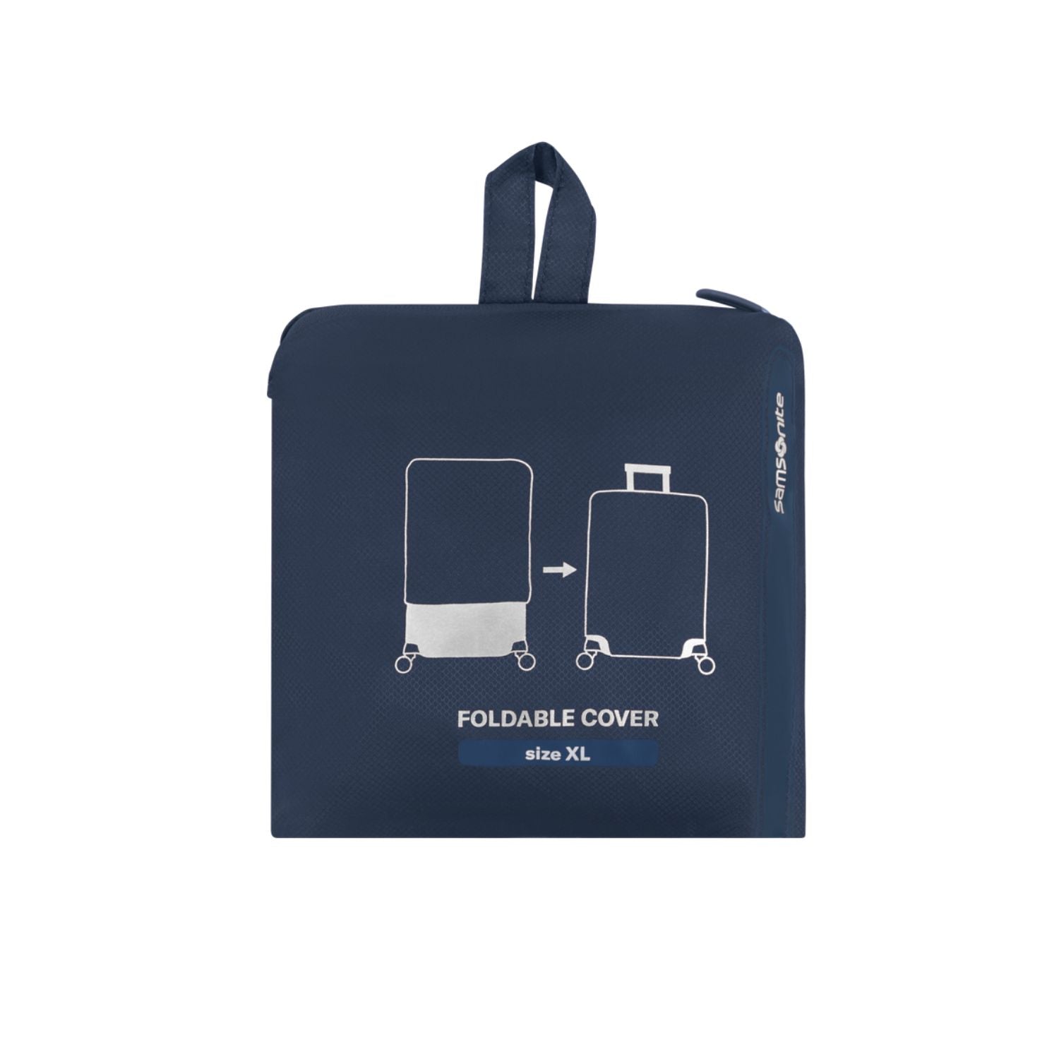 Cover per valigie protettiva colore Midnight Blue con tessuto elasticizzato