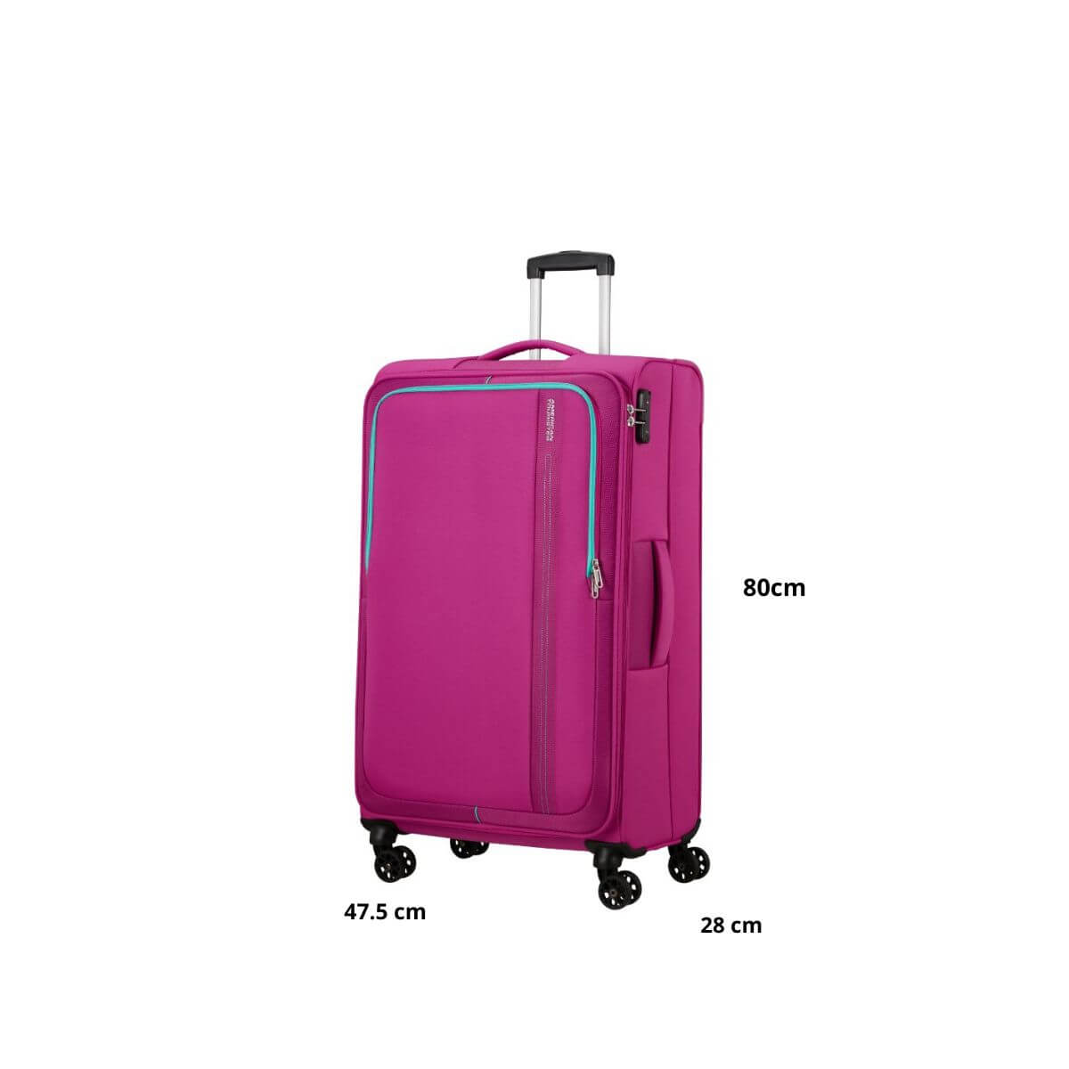 AMERICAN TOURISTER TROLLEY GRANDE MD7-003-50 SEA SEEKER DEEP FUCSIA