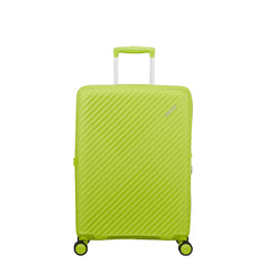 Valigia Diablast da stiva con superficie in polipropilene resistente.