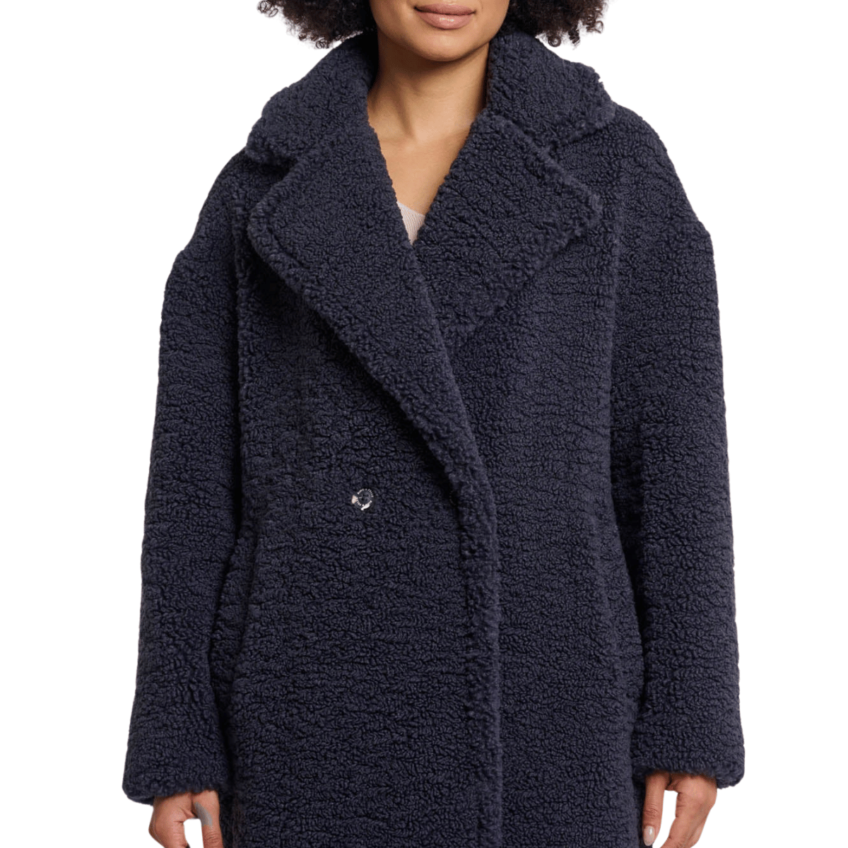 RINO&PELLE CAPPOTTO ELICIA TEDDY BLU