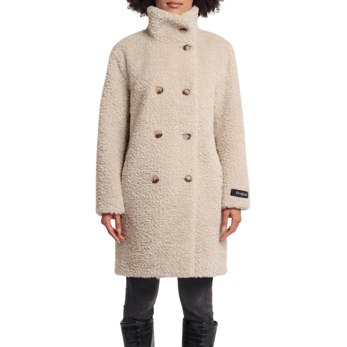 RINO&PELLE CAPPOTTO ENA TEDDY PANNA