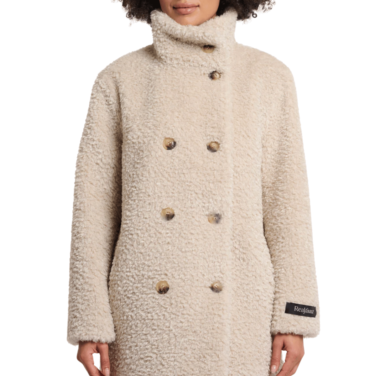 RINO&PELLE CAPPOTTO ENA TEDDY PANNA