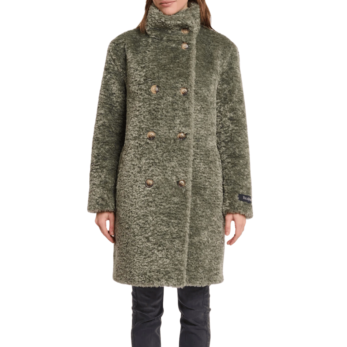 RINO&PELLE CAPPOTTO ENA TEDDY VERDE