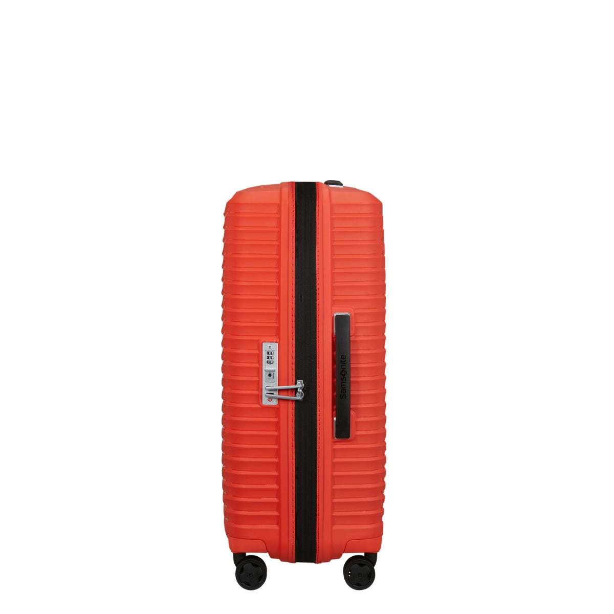 Valigia Samsonite Upscape lava con finitura rigida e ruote.
