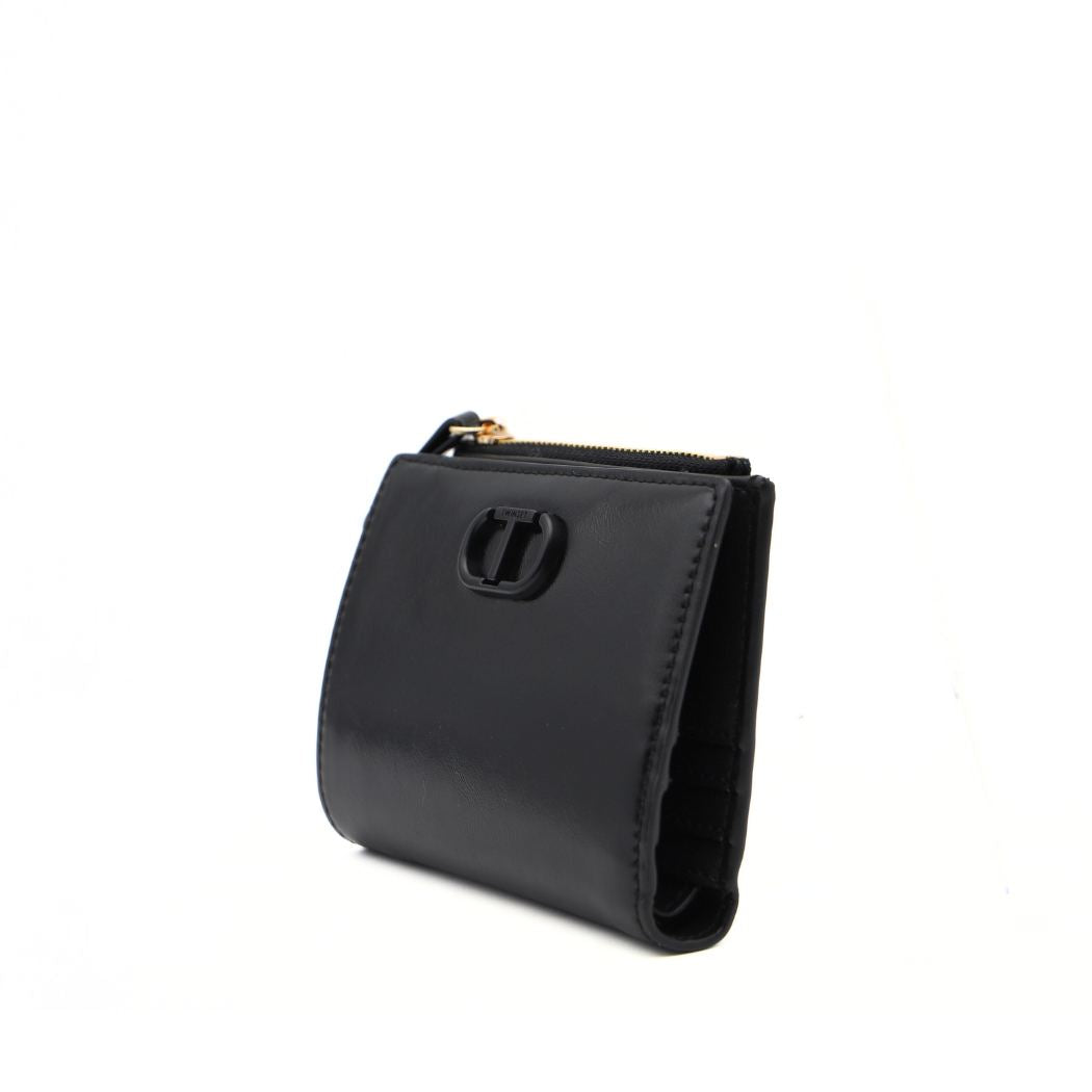 TWINSET PORTAFOGLIO GLOSSY TB7084 NERO