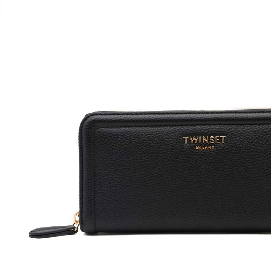 TWINSET PORTAFOGLIO SOFT BRERA TB7064 0006 NERO