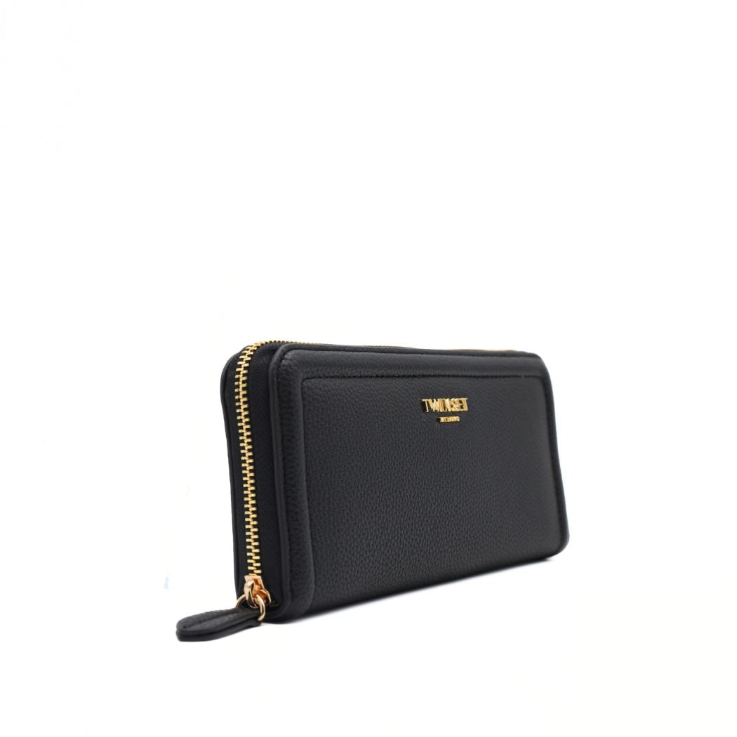 TWINSET PORTAFOGLIO SOFT BRERA TB7064 0006 NERO