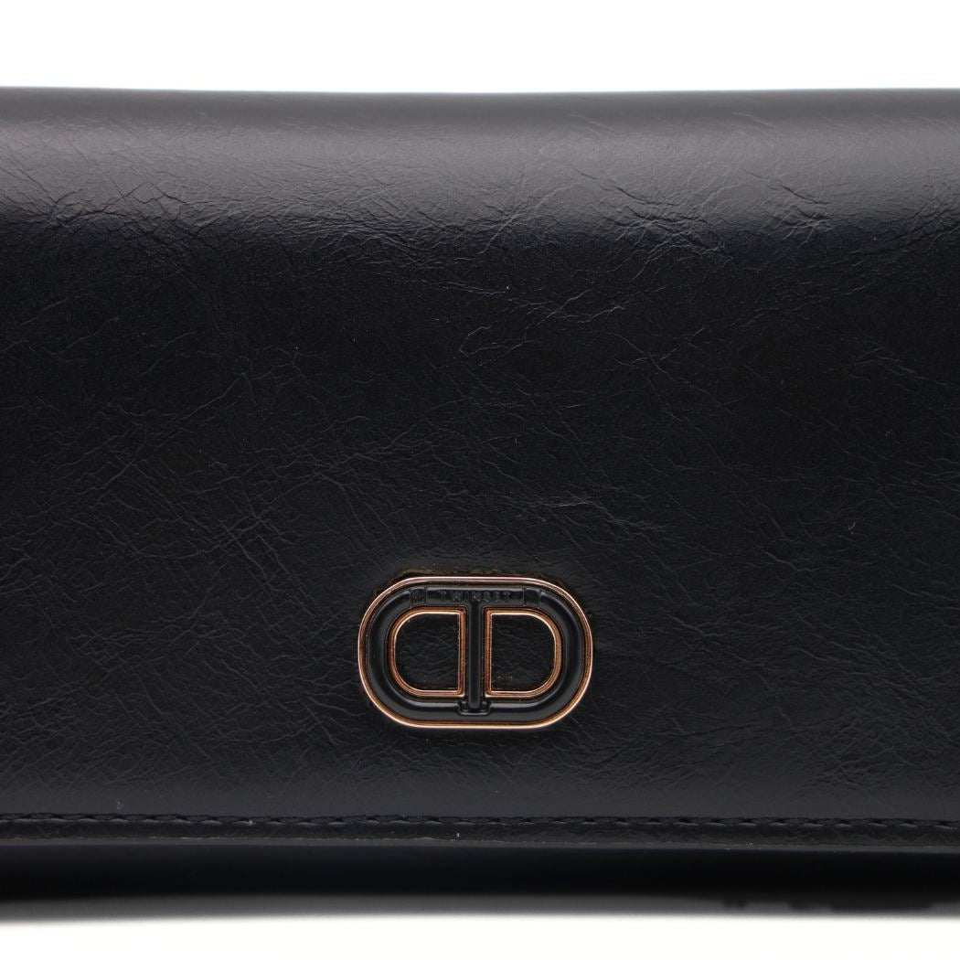 TWINSET PORTAFOGLIO TOP HANDLE TD8053 NERO