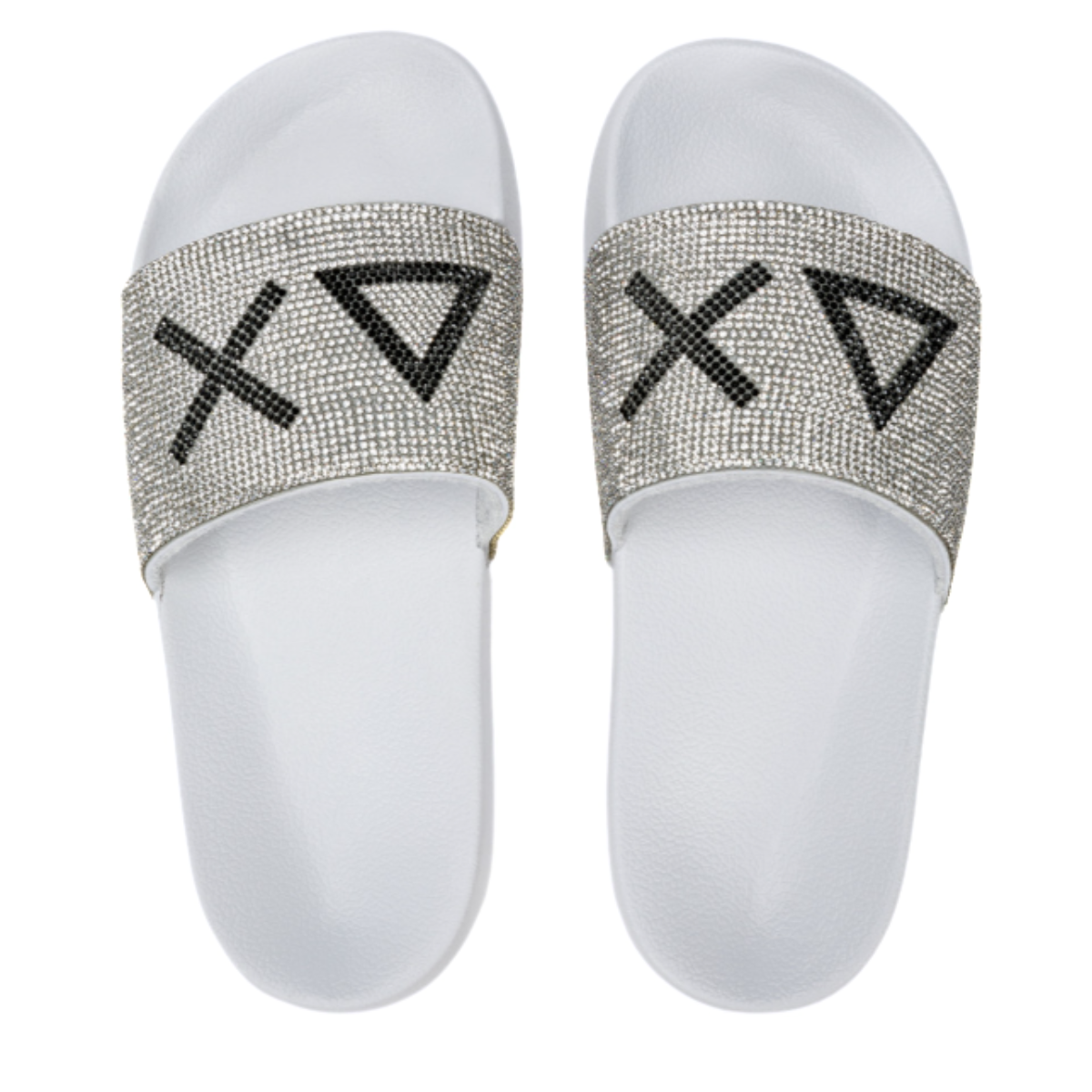 SUN68 CIABATTA X35205 01 STRASS BIANCO