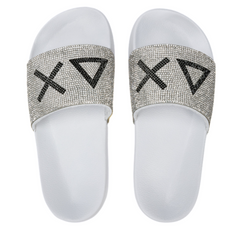 SUN68 CIABATTA X35205 01 STRASS BIANCO